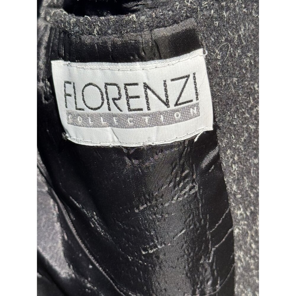 Florenz Collection Womens Wool Blend Long Coat Belt Size 40/2XL - Picture 5 of 7